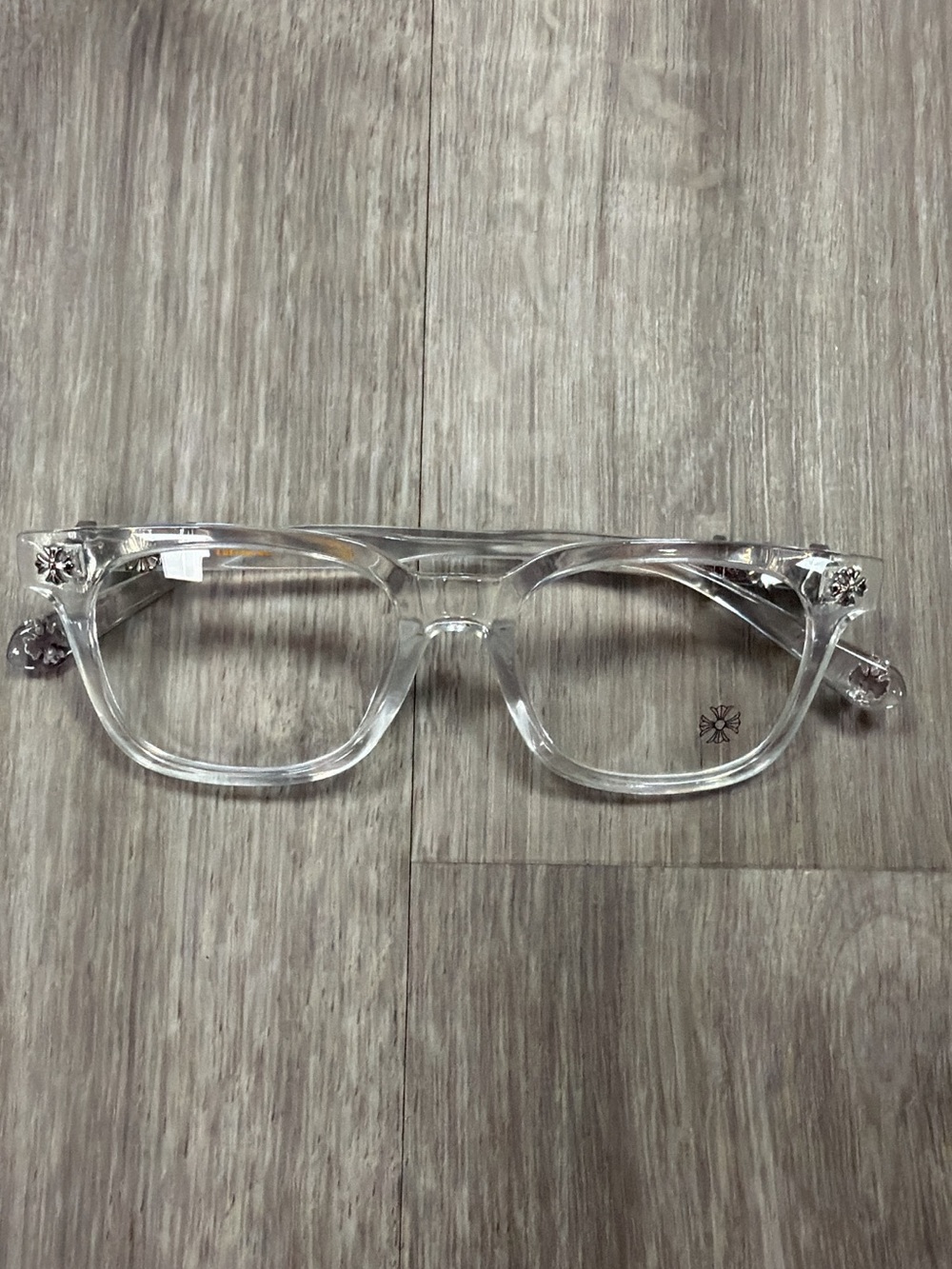 Chrome heart glasses